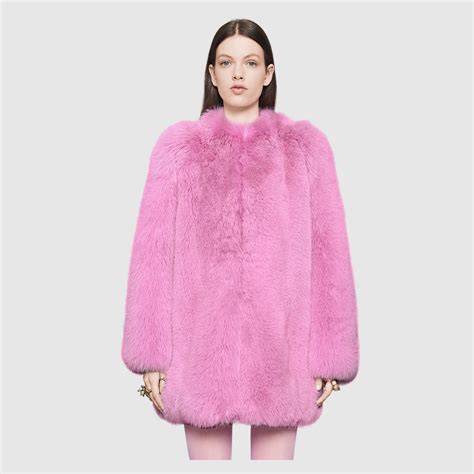 gucci pink fur coat men|vintage Gucci fur coat.